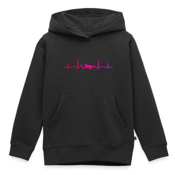 Volleyball Volleyball Players Playing volleyball - Kids Premium Organic Hoodie - black - Front - AI Model Kid Male (0cm)