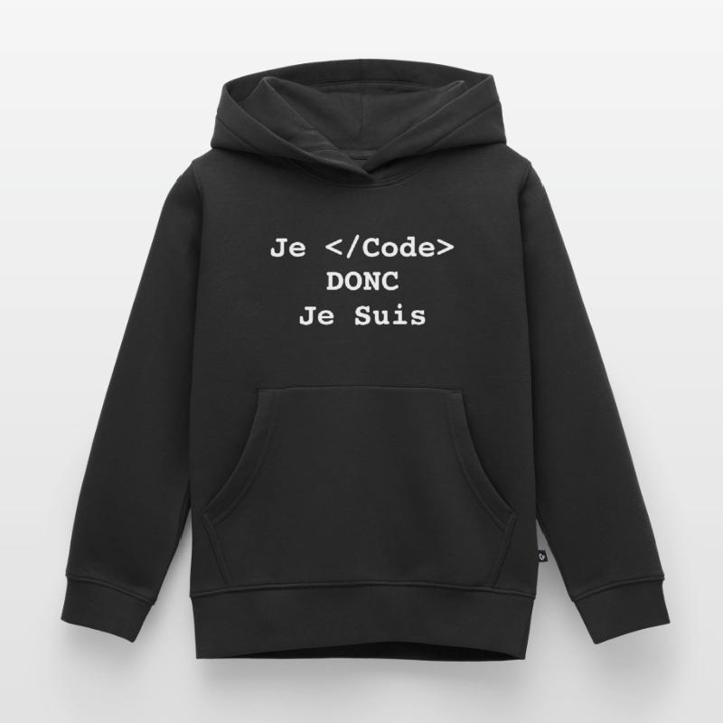 Ich programmiere, also bin ich Informatiker und Programmierer Kinder Premium Organic Hoodie