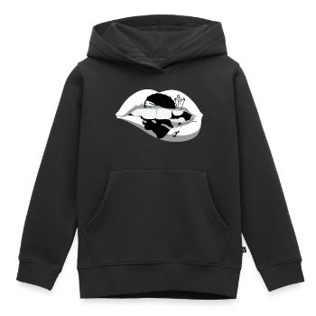 Corsica Flag Corsica Flag Corsica Corsica - Kids Premium Organic Hoodie - black - Front - AI Model Kid Male (0cm)