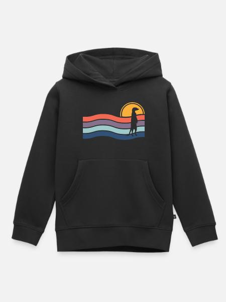 Erdmännchen - Kinder Premium Organic Hoodie - Schwarz