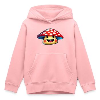 Lustiger kleiner Fliegenpilz - Kinder Premium Organic Hoodie - Rosa - Vorne - AI Model Kid Female (0cm)