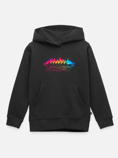 Rudermannschaft Splotch - Kinder Premium Organic Hoodie - Schwarz