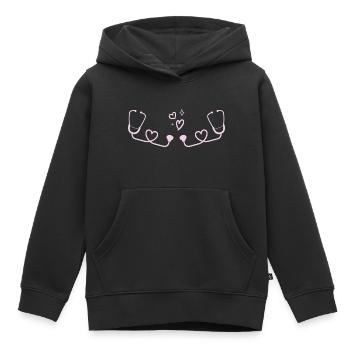 Arzt, Arzt, Krankenschwester - Kinder Premium Organic Hoodie - Schwarz - Vorne - AI Model Kid Male (0cm)