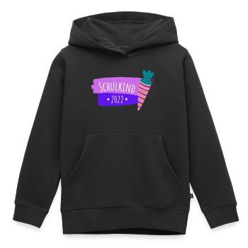 Schulkind 2022 Einschulung - Kinder Premium Organic Hoodie - Schwarz - Vorne - AI Model Kid Male (0cm)