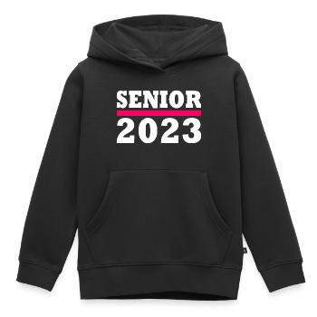 Senior 2023 - Kinder Premium Organic Hoodie - Schwarz - Vorne - AI Model Kid Male (0cm)