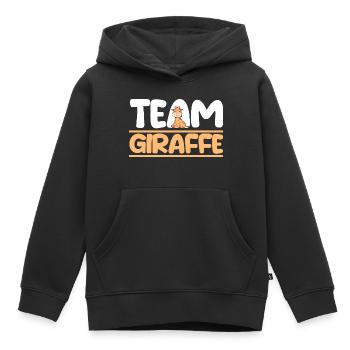 Girafe Girafe - Sweat Premium à capuche enfant bio - noir - Devant - AI Model Kid Male (0cm)