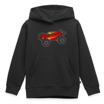 RC Car Remote Control Car - Kids Premium Organic Hoodie - black - Front - AI Model Kid Male (0cm)