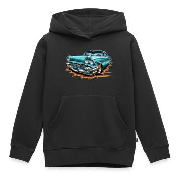 Lowrider chic - Sweat Premium à capuche enfant bio - noir - Devant - AI Model Kid Male (0cm)