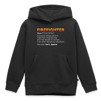 Fire brigade - Kids Premium Organic Hoodie - black - Front - AI Model Kid Male (0cm)