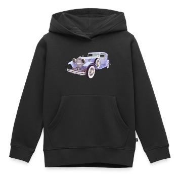Oldtimer, Auto, Automobil - Kinder Premium Organic Hoodie - Schwarz - Vorne - AI Model Kid Male (0cm)