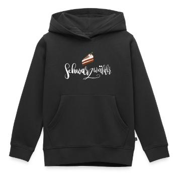 Schwarzwälder - mit Schwarzwälder Kirschtorte - Kinder Premium Organic Hoodie - Schwarz - Vorne - AI Model Kid Male (0cm)