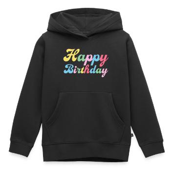 Happy Birthday Glückwunsch Gratulieren - Kinder Premium Organic Hoodie - Schwarz - Vorne - AI Model Kid Male (0cm)