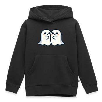 Umarmende Geister - Kinder Premium Organic Hoodie - Schwarz - Vorne - AI Model Kid Male (0cm)
