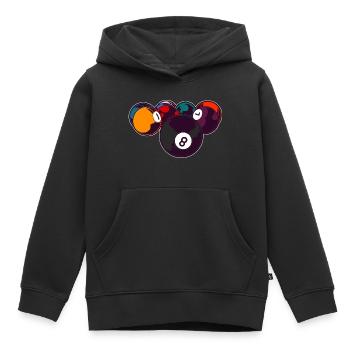 Billard 8 Ball - Kinder Premium Organic Hoodie - Schwarz - Vorne - AI Model Kid Male (0cm)