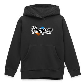 Hannover - Kinder Premium Organic Hoodie - Schwarz - Vorne - AI Model Kid Male (0cm)