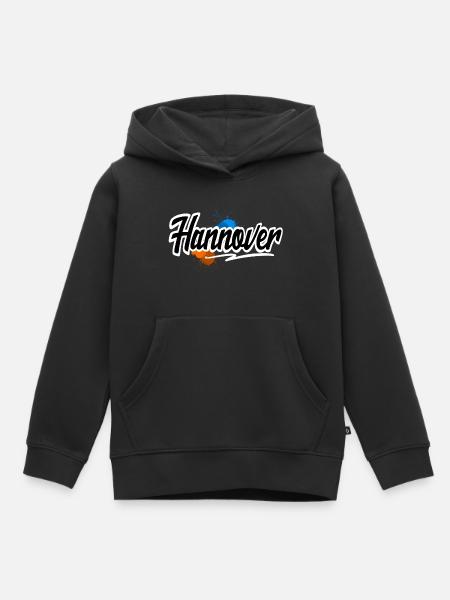 Hannover - Kinder Premium Organic Hoodie - Schwarz