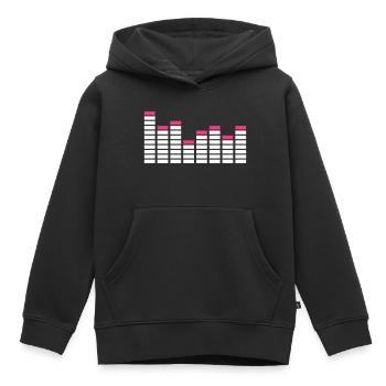 Equalizer / equaliser - Sweat Premium à capuche enfant bio - noir - Devant - AI Model Kid Male (0cm)