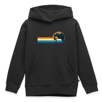 Climbing Wall Climbing Sport Climbing - Kids Premium Organic Hoodie - black - Front - AI Model Kid Male (0cm)