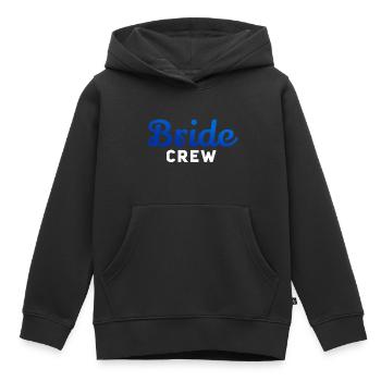 Bride Crew W - Sweat Premium à capuche enfant bio - noir - Devant - AI Model Kid Male (0cm)