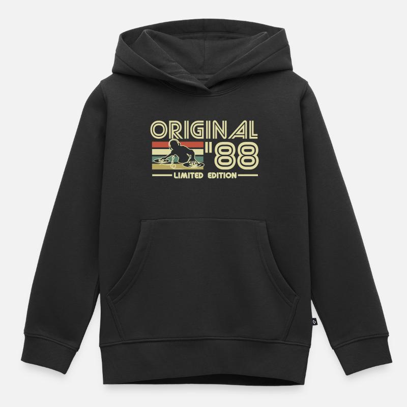 1988 - Kinder Premium Organic Hoodie - Schwarz