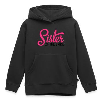 jeune mariée - Sweat Premium à capuche enfant bio - noir - Devant - AI Model Kid Male (0cm)