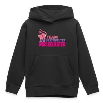 Muddy run shirt mud Lauf Team Muskelkater Grümpel - Kinder Premium Organic Hoodie - Schwarz - Vorne - AI Model Kid Male (0cm)