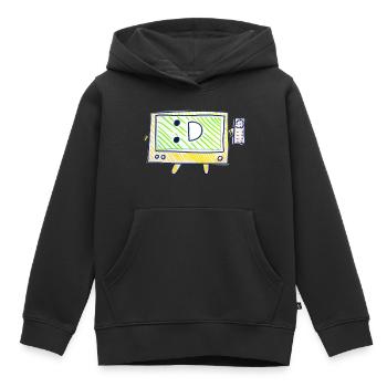Der Fernseher - Kinder Premium Organic Hoodie - Schwarz - Vorne - AI Model Kid Male (0cm)
