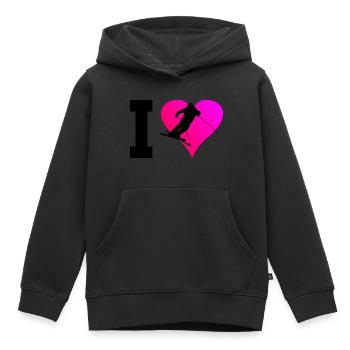 Herren Slopestyle Ski Freestyle Ski Jumping - Kinder Premium Organic Hoodie - Schwarz - Vorne - AI Model Kid Male (0cm)