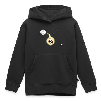 Maikäfers Sehnsucht nach dem Mond - Kinder Premium Organic Hoodie - Schwarz - Vorne - AI Model Kid Male (0cm)