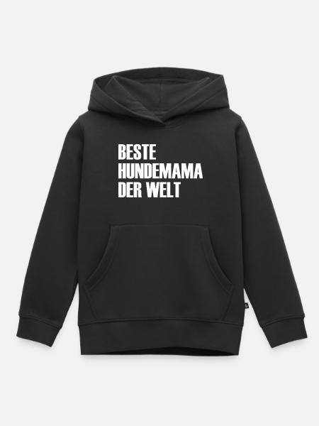 Hund Dog - Kinder Premium Organic Hoodie - Schwarz
