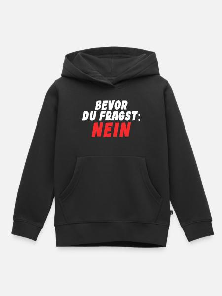Klarer Durchblick - Kinder Premium Organic Hoodie - Schwarz