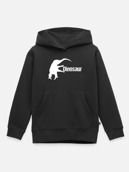 Dinosaur Echse - Dino - Kinder Premium Organic Hoodie - Schwarz