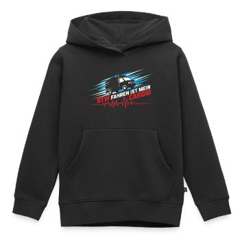 RTW Ambulanz Rettungswagen Rettungsdienst Sanität - Kinder Premium Organic Hoodie - Schwarz - Vorne - AI Model Kid Male (0cm)