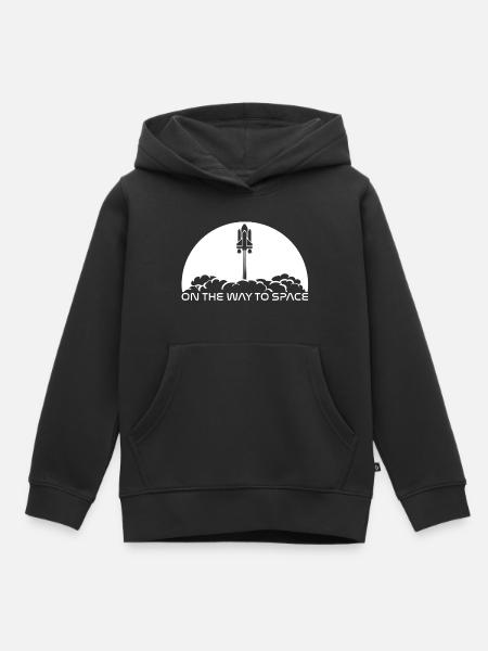 Start unter weißer Sonne - Kinder Premium Organic Hoodie - Schwarz
