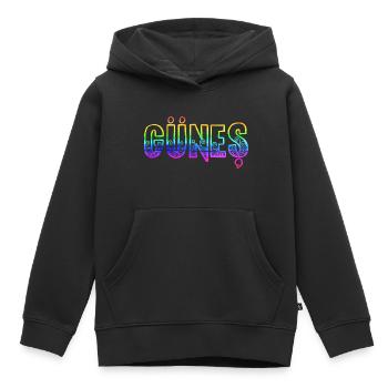 güneş rs regenbogen - Kinder Premium Organic Hoodie - Schwarz - Vorne - AI Model Kid Male (0cm)
