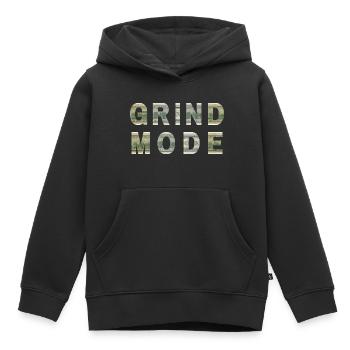 Grind Mode Dollar Bill Texture Motivation - Kinder Premium Organic Hoodie - Schwarz - Vorne - AI Model Kid Male (0cm)
