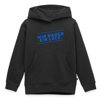 da ist ein Leck - Kinder Premium Organic Hoodie - Schwarz - Vorne - AI Model Kid Male (0cm)