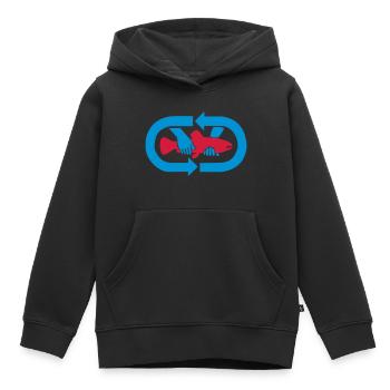 Catch & Release - Logo - Kinder Premium Organic Hoodie - Schwarz - Vorne - AI Model Kid Male (0cm)