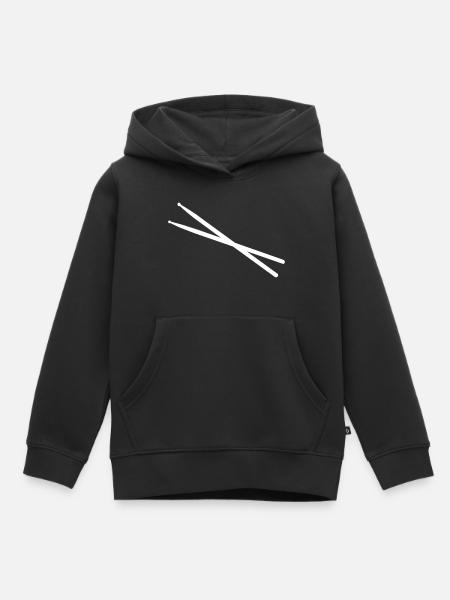 Drumsticks - Kinder Premium Organic Hoodie - Schwarz