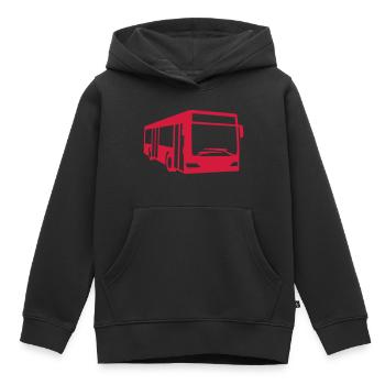 Bus - Kinder Premium Organic Hoodie - Schwarz - Vorne - AI Model Kid Male (0cm)