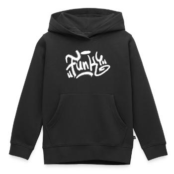 Funky - Kinder Premium Organic Hoodie - Schwarz - Vorne - AI Model Kid Male (0cm)