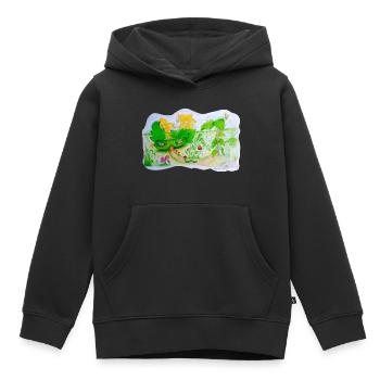 Gurkenhaus Märchen T-Shirt - Kinder Premium Organic Hoodie - Schwarz - Vorne - AI Model Kid Male (0cm)
