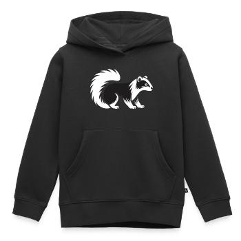 Stinktier - Kinder Premium Organic Hoodie - Schwarz - Vorne - AI Model Kid Male (0cm)