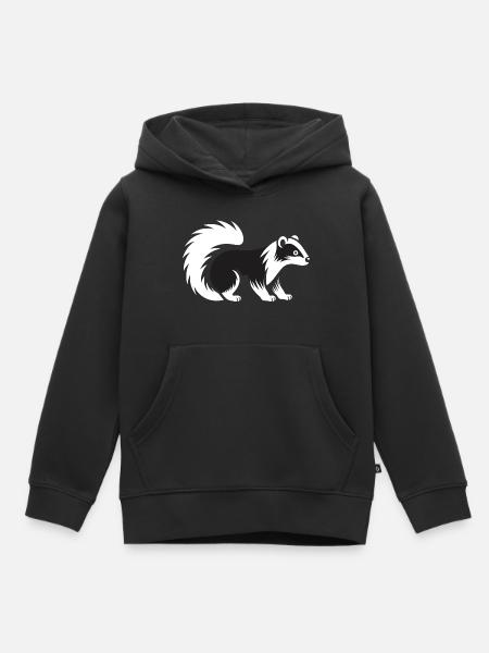 Stinktier - Kinder Premium Organic Hoodie - Schwarz