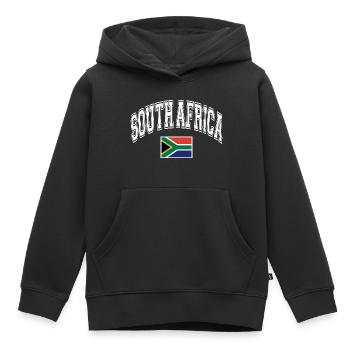 South Africa South Africa Flag - Kids Premium Organic Hoodie - black - Front - AI Model Kid Male (0cm)
