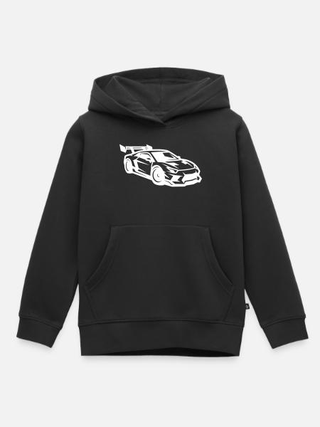 Auto Tuning Sportwagen  - Kinder Premium Organic Hoodie - Schwarz