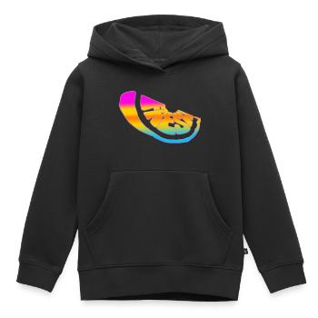 Frais frais doux nature frais fruits d’été frais - Sweat Premium à capuche enfant bio - noir - Devant - AI Model Kid Male (0cm)