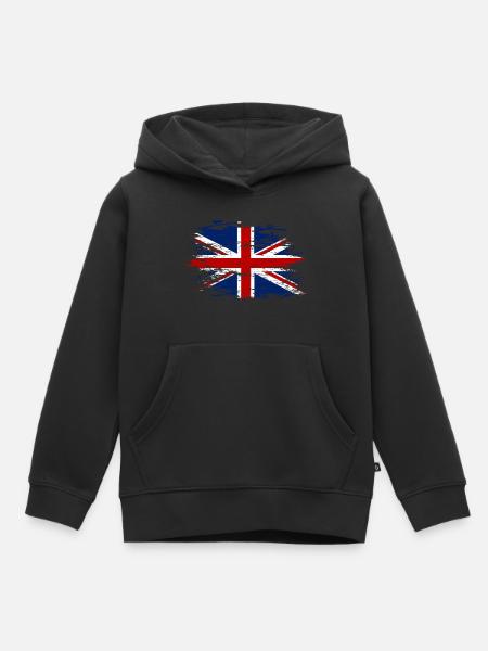 England used - Kinder Premium Organic Hoodie - Schwarz