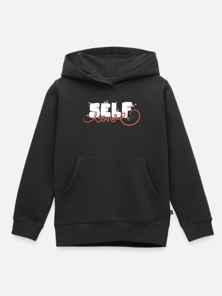 Self Love - Kinder Premium Organic Hoodie - Schwarz