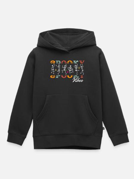 HALLOWEEN-GRUSELIGE VIBES - Kinder Premium Organic Hoodie - Schwarz